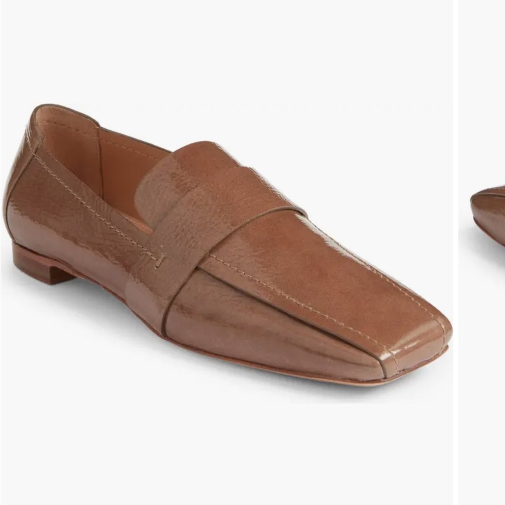 Mansur Gavriel square toe leather loafers size 38 fit like a 7-7.5